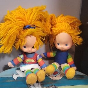Mattel Rainbow Brite Dolls with Rainbow Outfits Vintage 1983